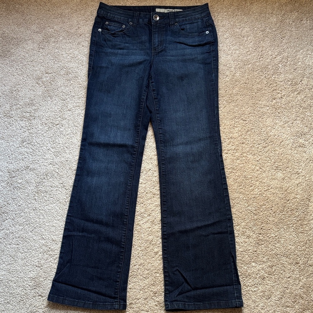 Y2K DKNY Dark Indigo Bootcut Jeans sz 8